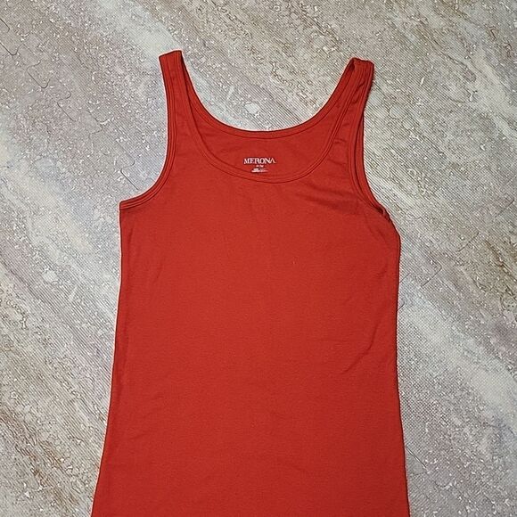 MERONA WOMENS V-TECK STRETCH TEE SIZE MEDIUM ...MADE W/ 50 CTN 39 MODAL 3% SPAND - Picture 2 of 5